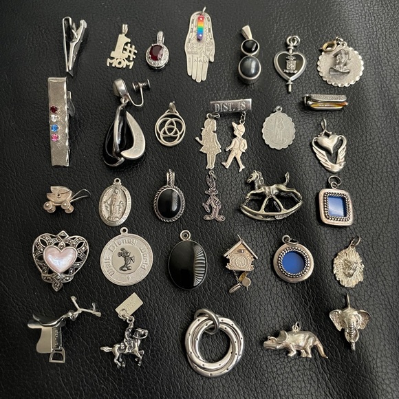 Jewelry | Lot Of 31 Sterling Silver Quality Charms Pendants | Poshmark